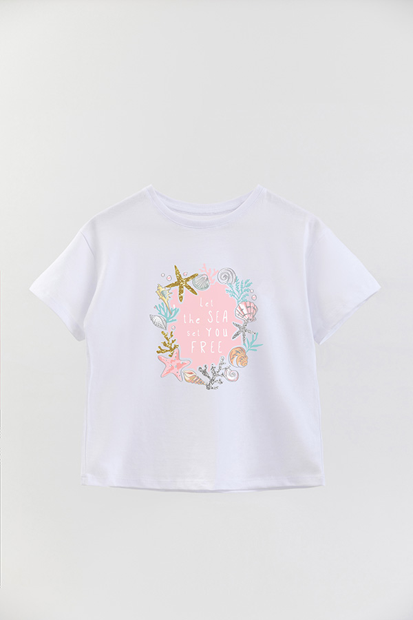 REMERA GIRL OVER LET THE SEA