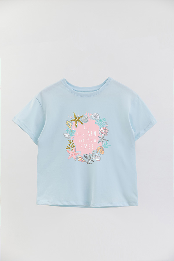 REMERA GIRL OVER LET THE SEA