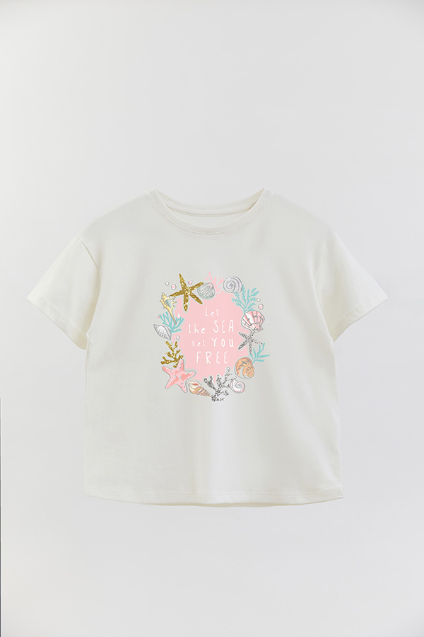 REMERA GIRL OVER LET THE SEA