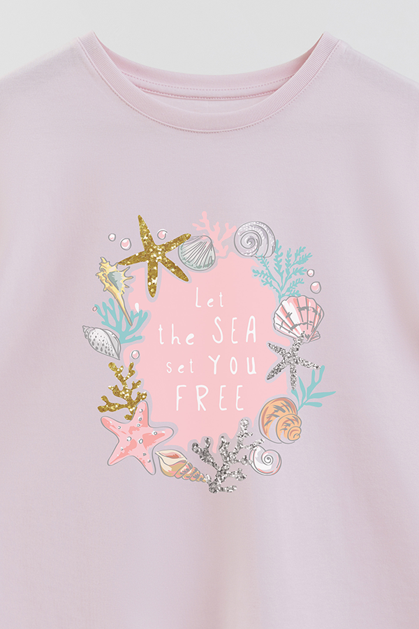 REMERA GIRL OVER LET THE SEA