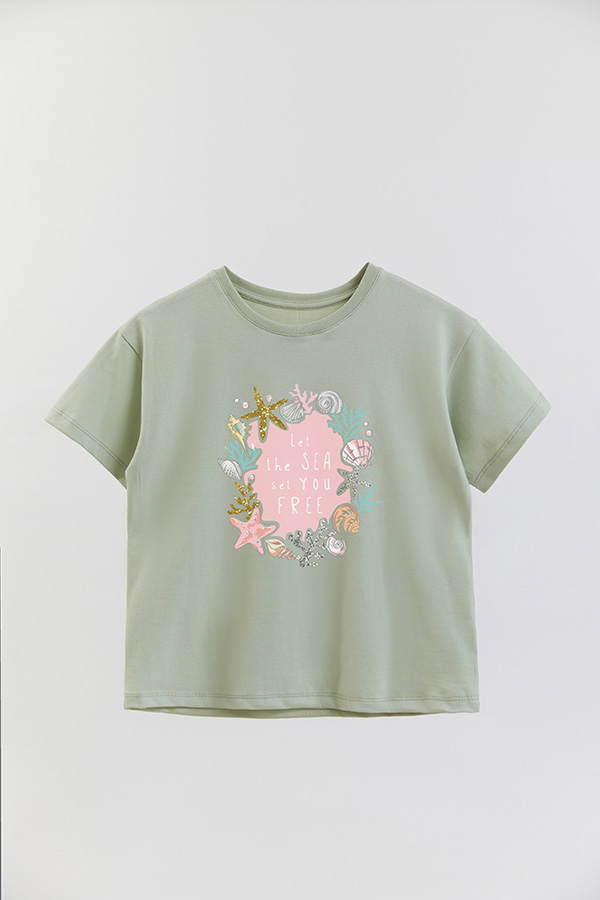 REMERA GIRL OVER LET THE SEA