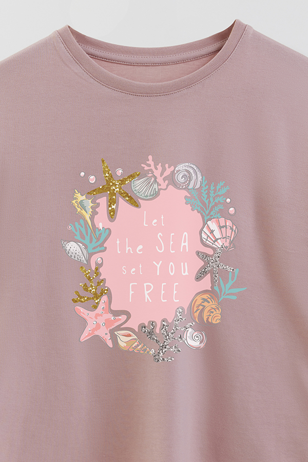 REMERA GIRL OVER LET THE SEA