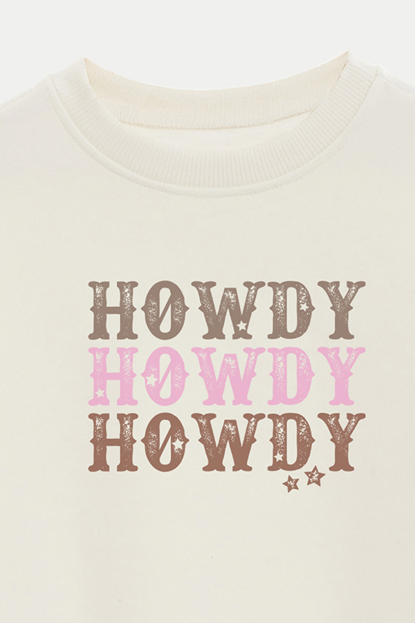 BUZO CROP ESTAMPADO WESTERN HWDY