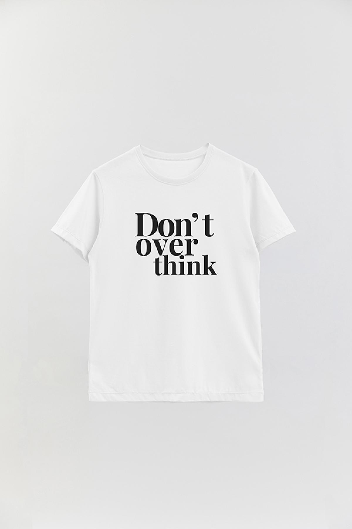 REMERA BASICA ESTAMPADA WCV3 DON'T OVERTHINK