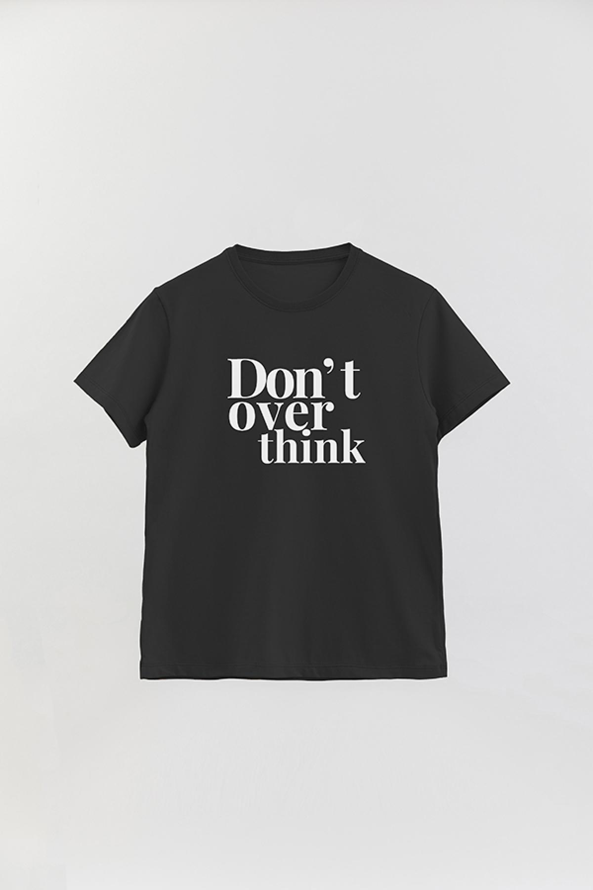REMERA BASICA ESTAMPADA WCV3 DON'T OVERTHINK