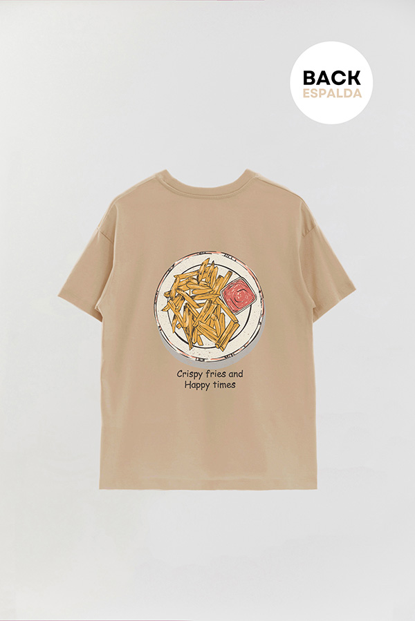 REMERA OVER FB ESTAMPADA CRISPY FIRES