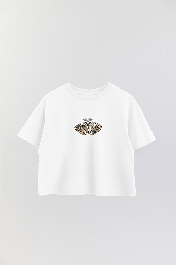REMERA CROP ESTAMPADA BUTTERFLY 3