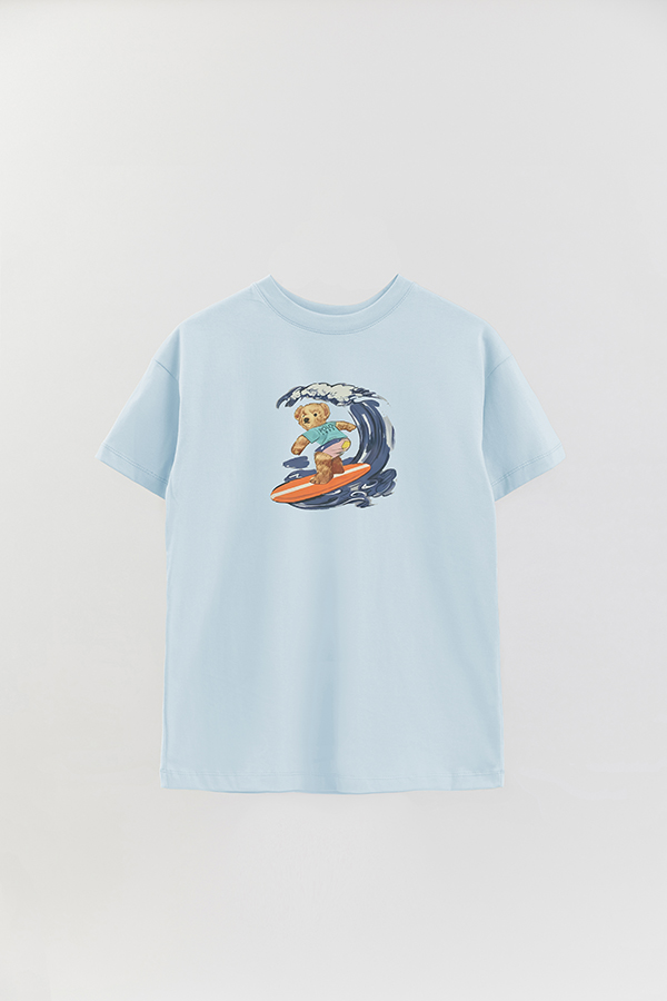 REMERA OVER ESTAMPADA UNISEX BEAR SURFER BEAR