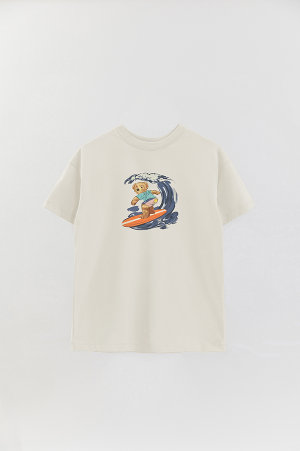 REMERA OVER ESTAMPADA UNISEX BEAR SURFER BEAR