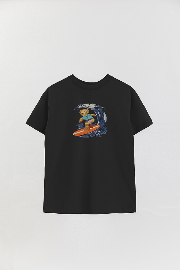 REMERA OVER ESTAMPADA UNISEX BEAR SURFER BEAR