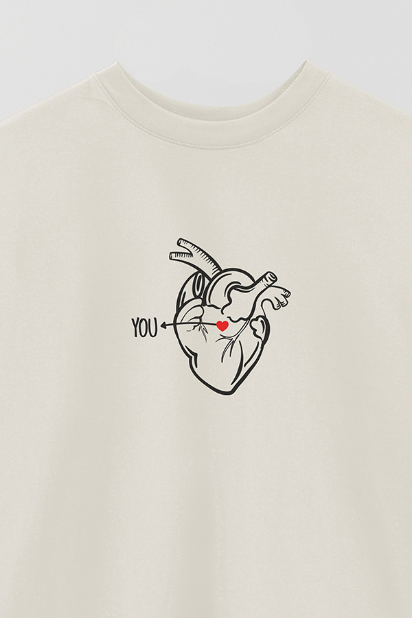 REMERA OVER ESTAMPADA VALENTINE YOU WON