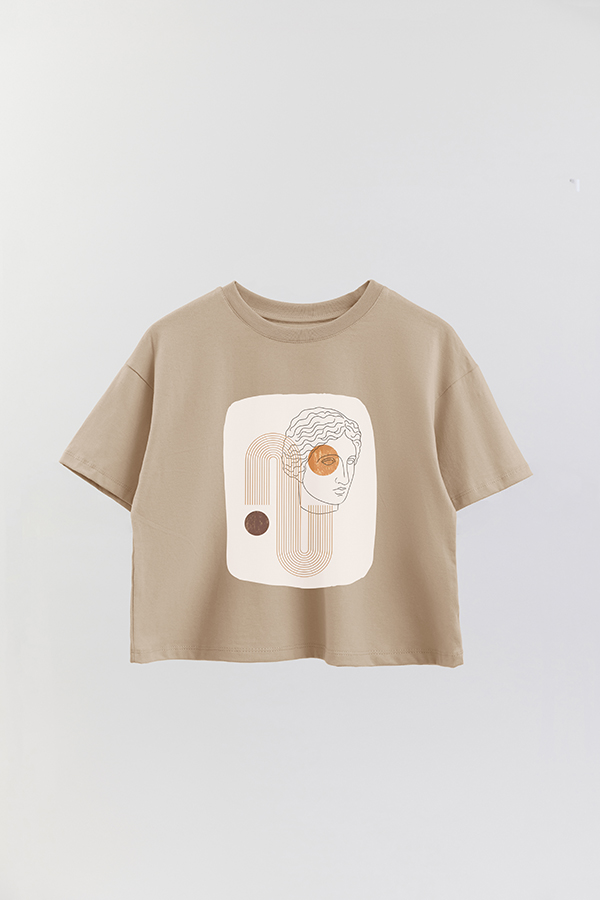 REMERA CROP ESTAMPADA ART 135