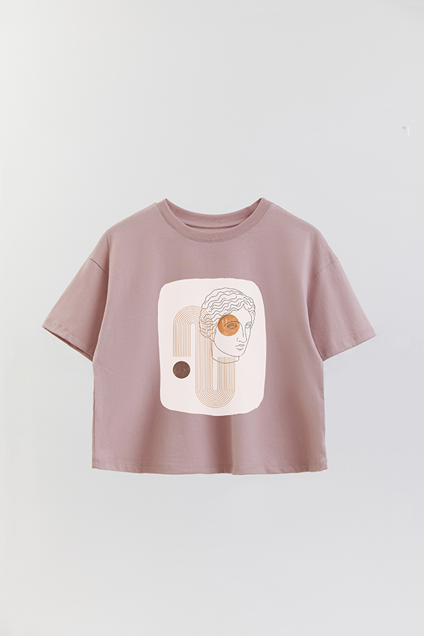 REMERA CROP ESTAMPADA ART 135