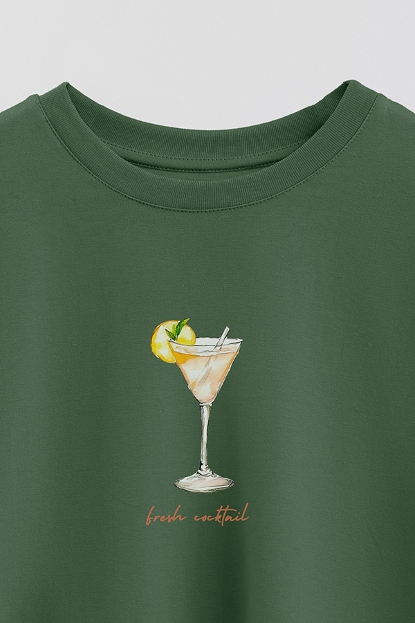 REMERA CROP ESTAMPADA COASTAL FRESH COCKTAIL