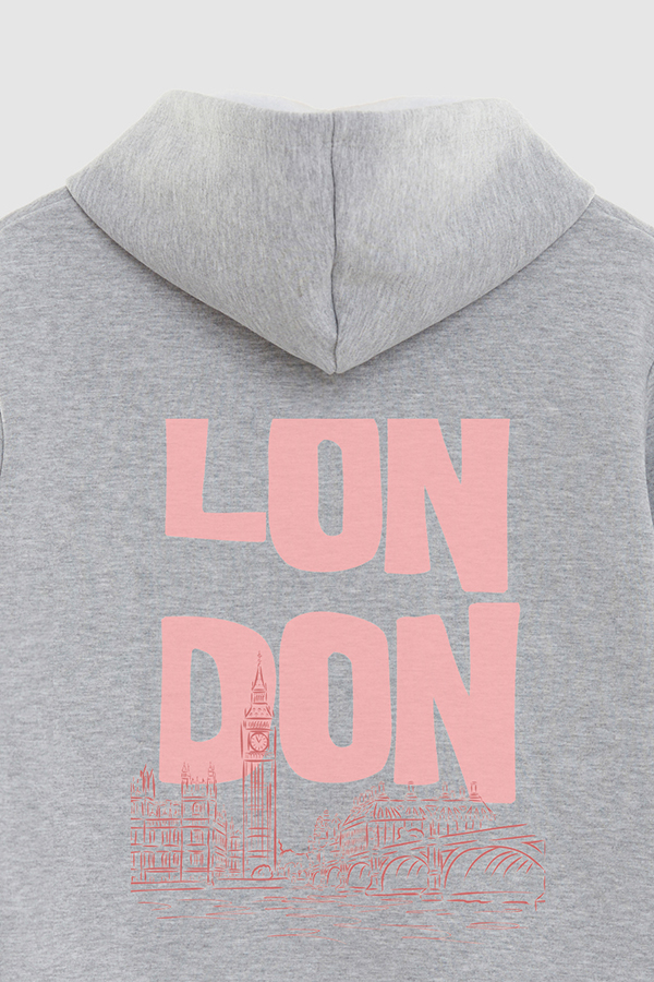 BUZO HOODIE ESTAMPADO WORLD LONDON