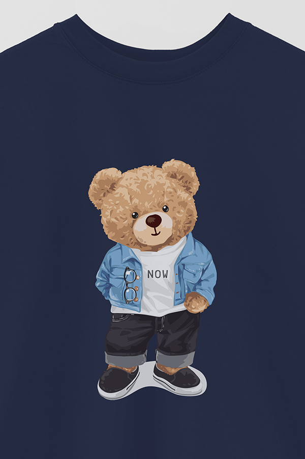 REMERA OVER ESTAMPADA UNISEX TEDDY NOTE