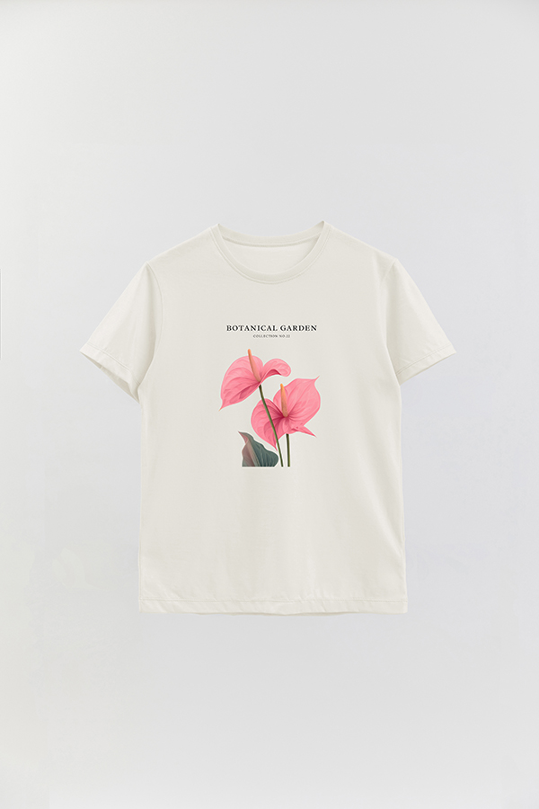 REMERA BASICA ESTAMPADA GARDEN 22