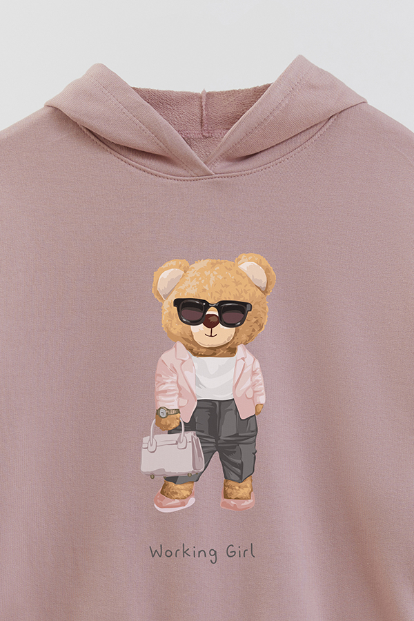 HOODIE RUSTICO KID TEDDY WORKING GIRL