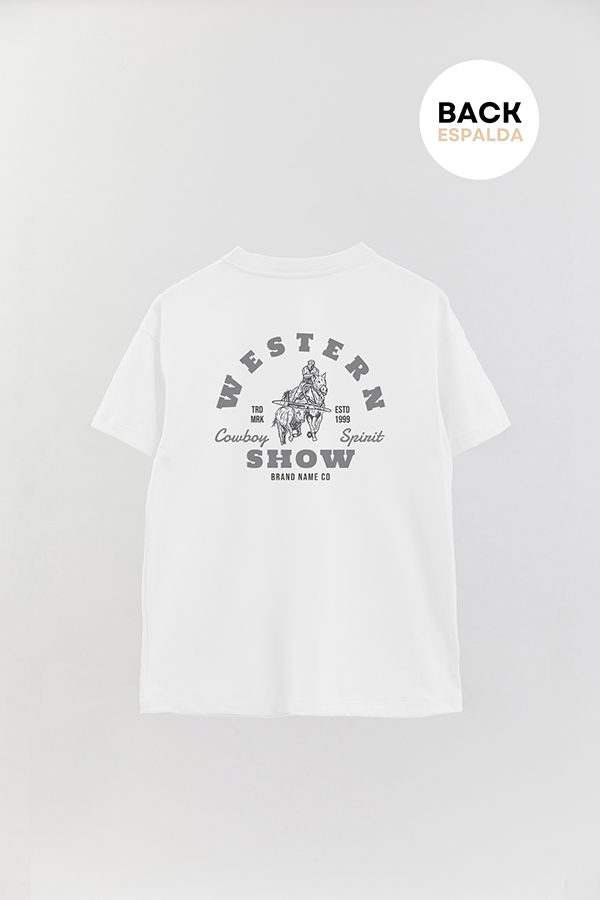 REMERA OVER ESTAMPADA SHOW