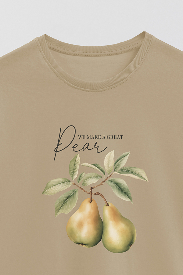 REMERA BASICA ESTAMPADA HARVEST PEAR