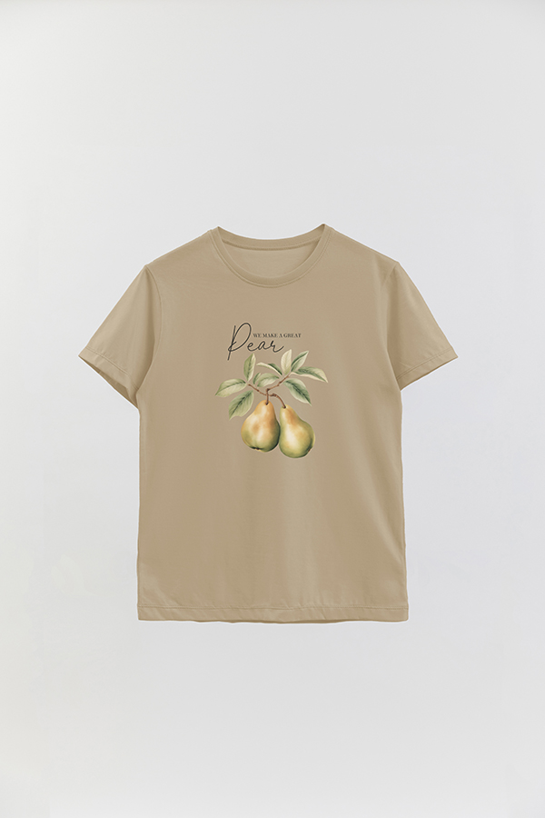 REMERA BASICA ESTAMPADA HARVEST PEAR