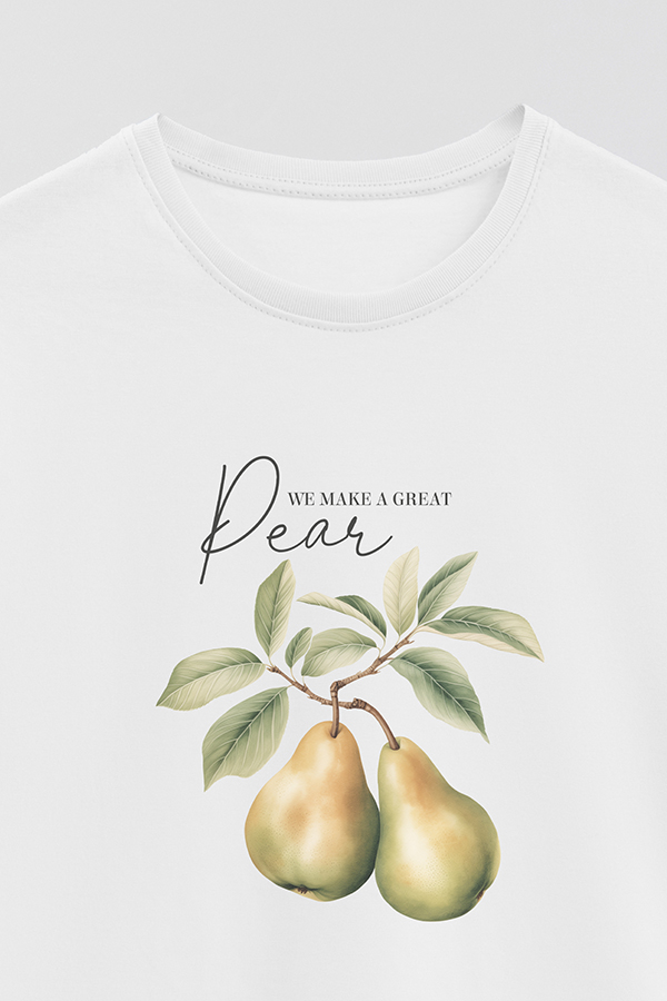 REMERA BASICA ESTAMPADA HARVEST PEAR