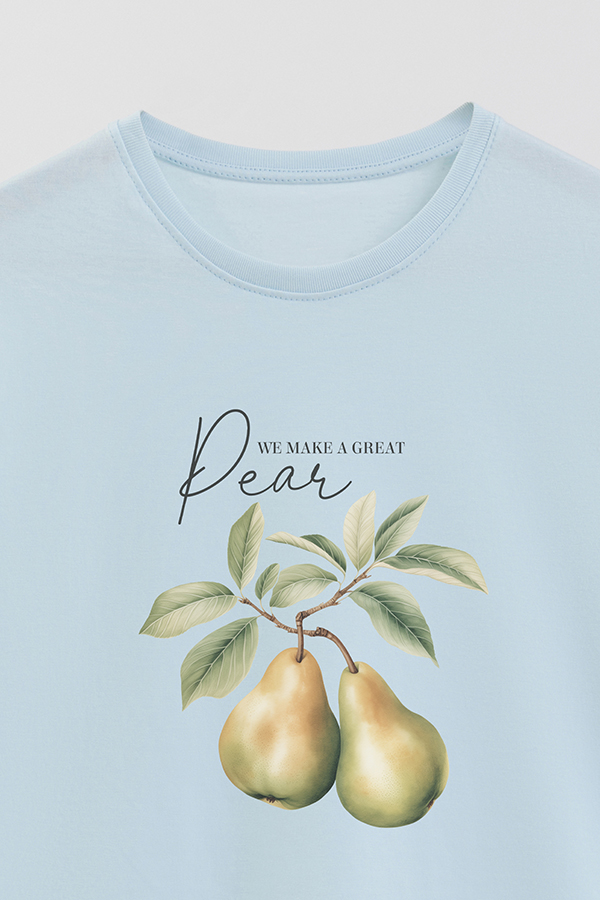 REMERA BASICA ESTAMPADA HARVEST PEAR