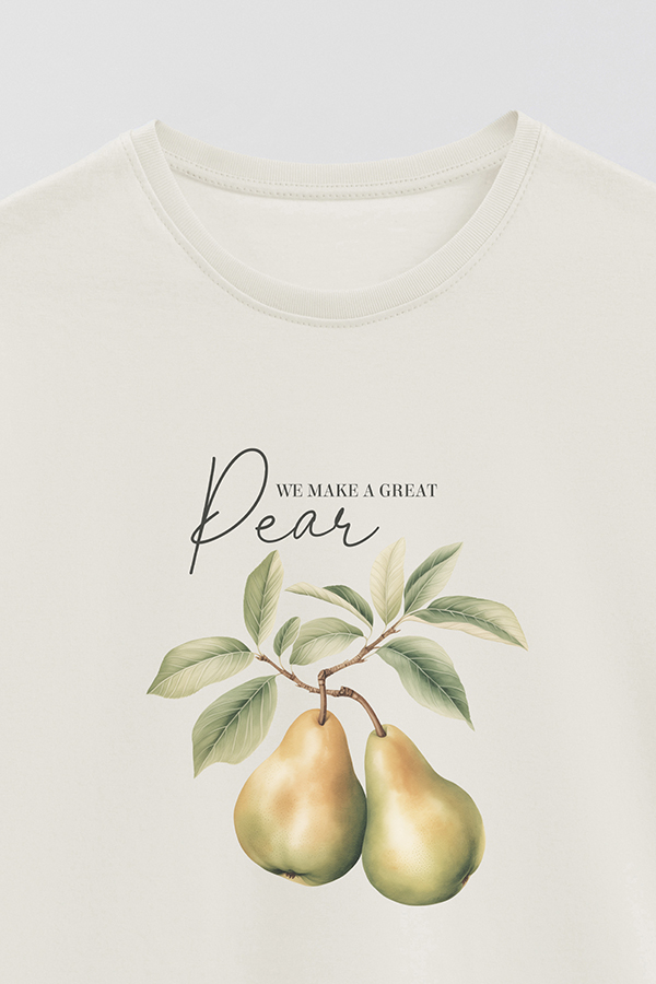 REMERA BASICA ESTAMPADA HARVEST PEAR