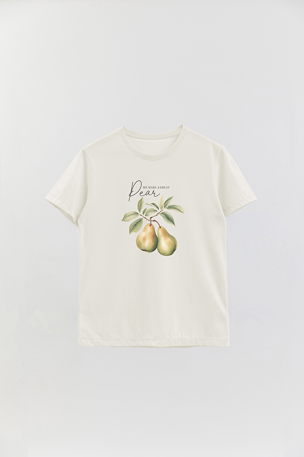 REMERA BASICA ESTAMPADA HARVEST PEAR