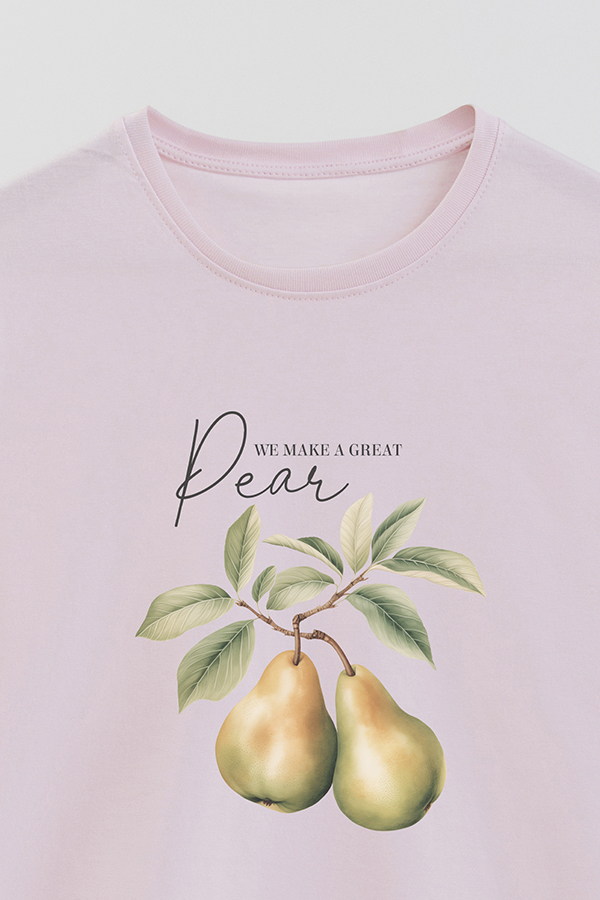 REMERA BASICA ESTAMPADA HARVEST PEAR