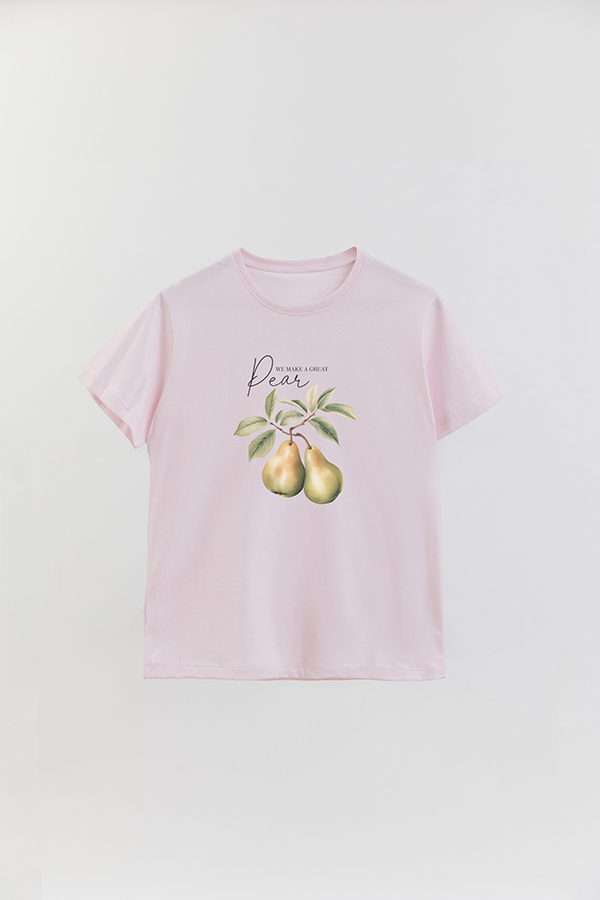 REMERA BASICA ESTAMPADA HARVEST PEAR