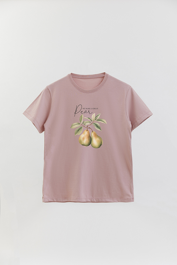 REMERA BASICA ESTAMPADA HARVEST PEAR