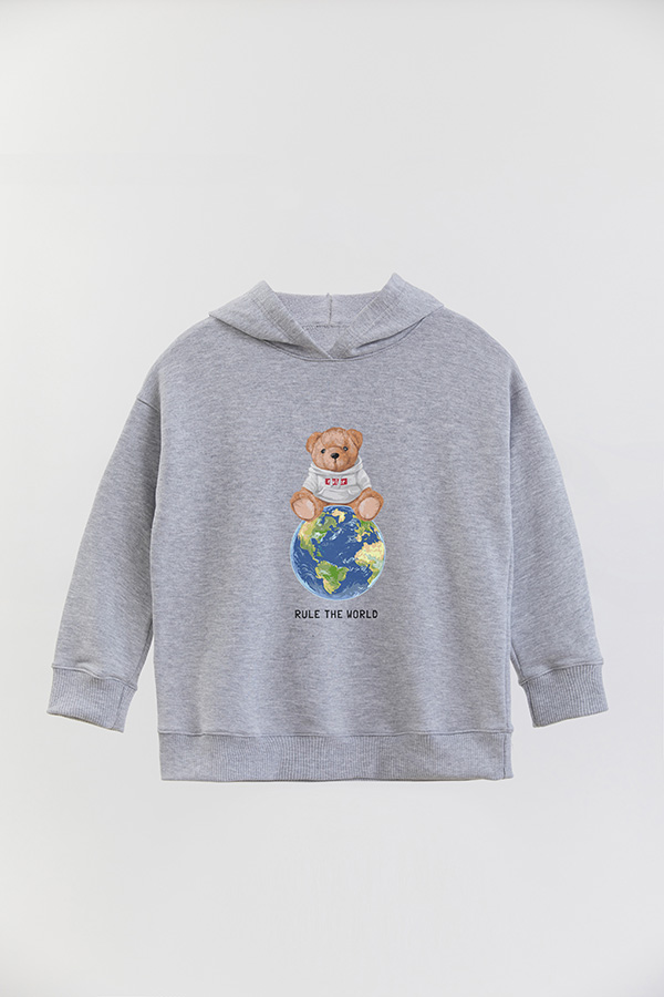 HOODIE RUSTICO KIDS TEDDY THE WORLD