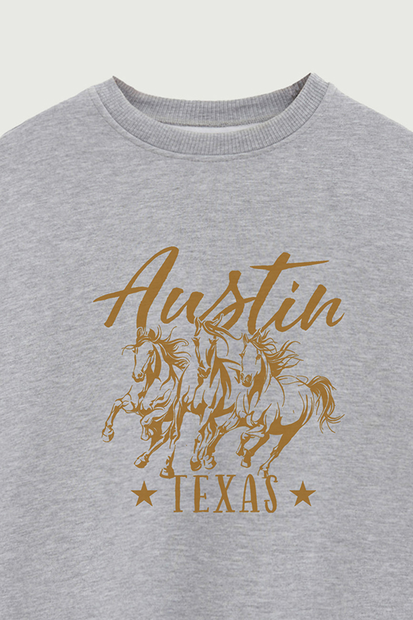 BUZO CREWNECK ESTAMPADO TEXAN AUSTIN TEXAS