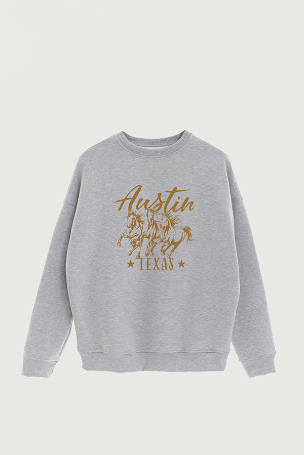 BUZO CREWNECK ESTAMPADO TEXAN AUSTIN TEXAS