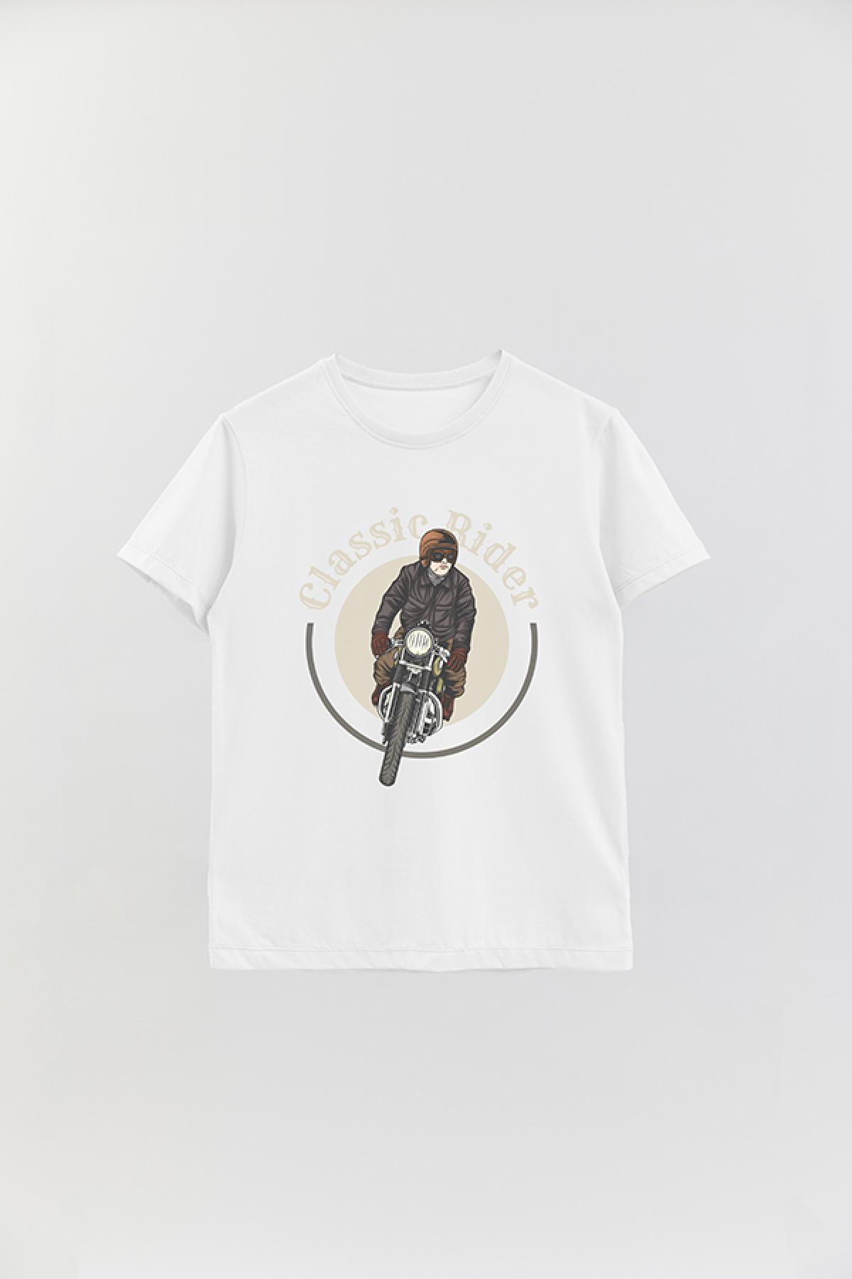 REMERA BASICA ESTAMPADA CR CLASSIC RIDER