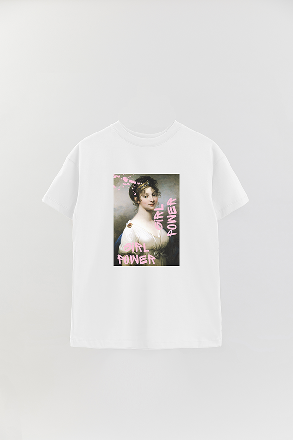 REMERA OVER ESTAMPADA ART COLLECTION 113 GIRL POWER