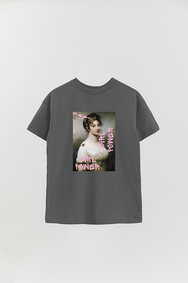 REMERA OVER ESTAMPADA ART COLLECTION 113 GIRL POWER