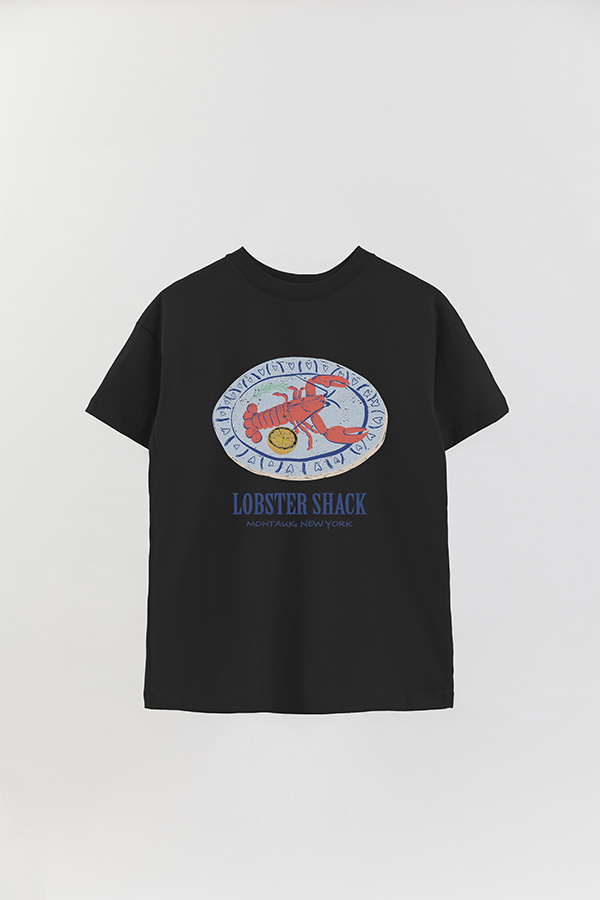 REMERA OVER ESTAMPADA LOBSTER SHACK