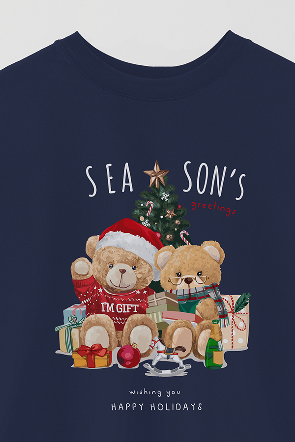 REMERA OVER ESTAMPADA UNISEX TEDDY SEA SONS