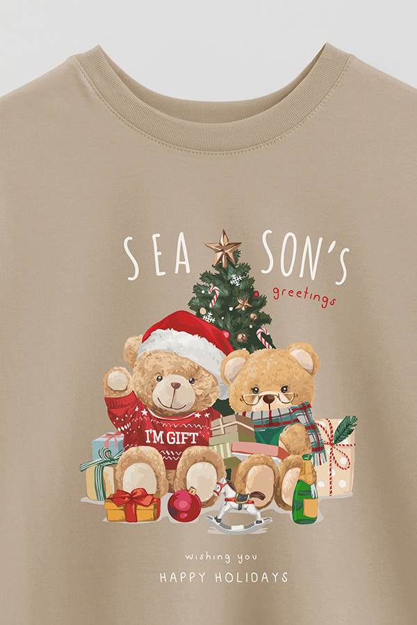 REMERA OVER ESTAMPADA UNISEX TEDDY SEA SONS