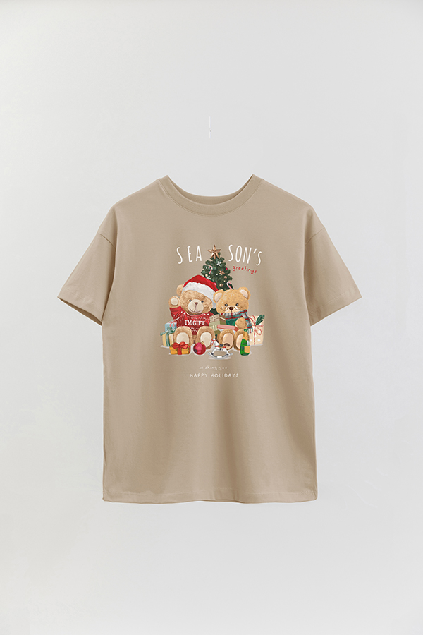 REMERA OVER ESTAMPADA UNISEX TEDDY SEA SONS