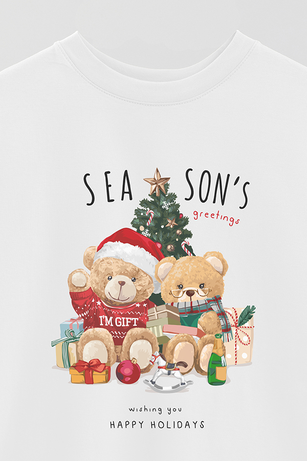 REMERA OVER ESTAMPADA UNISEX TEDDY SEA SONS