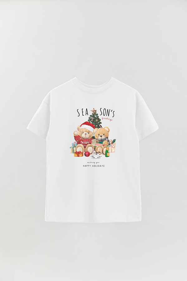 REMERA OVER ESTAMPADA UNISEX TEDDY SEA SONS