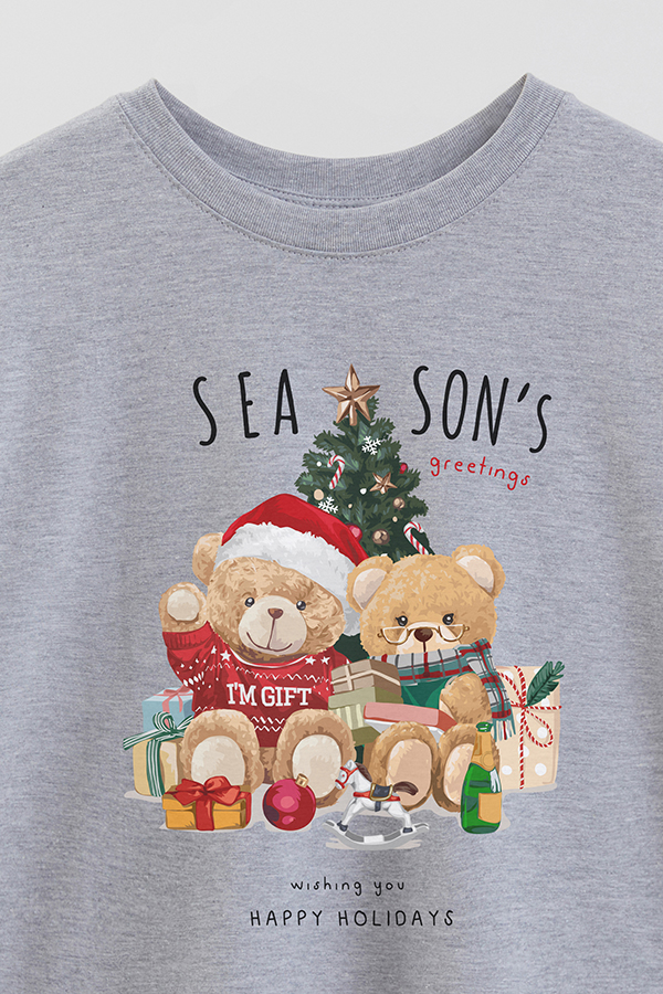 REMERA OVER ESTAMPADA UNISEX TEDDY SEA SONS