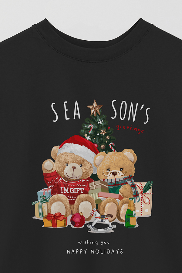 REMERA OVER ESTAMPADA UNISEX TEDDY SEA SONS