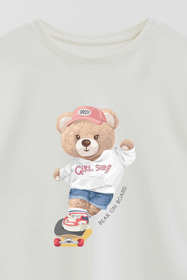 REMERA GB OVERSIZE BEAR ON BOARD