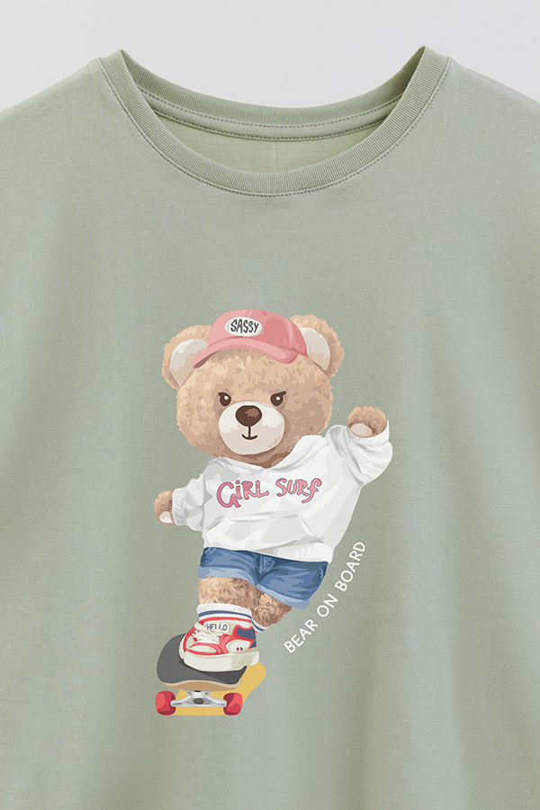 REMERA GB OVERSIZE BEAR ON BOARD