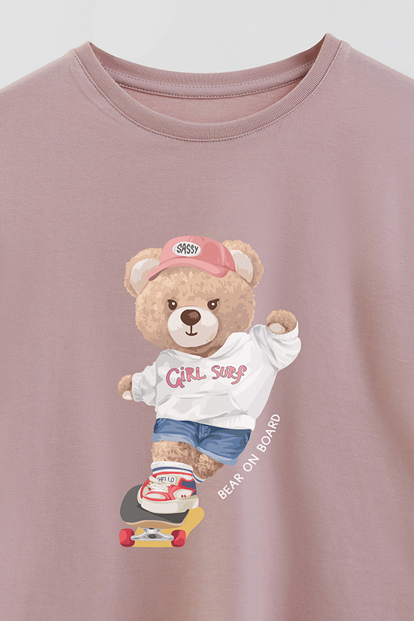 REMERA GB OVERSIZE BEAR ON BOARD