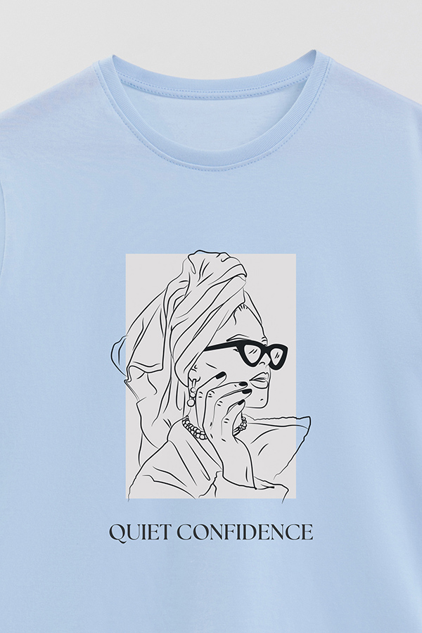 REMERA BASICA ESTAMPADA QUIET CONFIDENCE